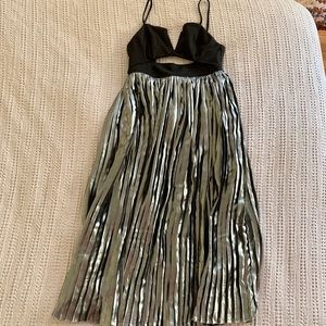 Free People Black and Silver Dress Sz Small